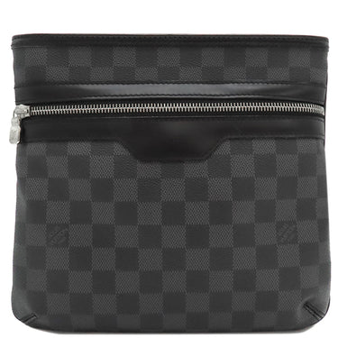 ルイヴィトン LOUIS VUITTON トマス N58028 ダミエグラフィット ダミエグラフィットキャンバス ショルダーバッグ シルバー金具 黒 グレー
