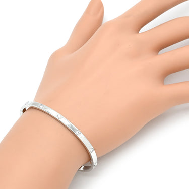 カルティエ Cartier LOVE ラブブレス SM 10Pダイヤ B6048016 ホワイトゴールド K18WG #16 ブレスレット 750WG 18K 18金 バングル