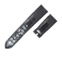 ブレゲ BREGUET 純正 マリーン用 ブラック クロコダイル 腕時計パーツ 新品同様 替え クロコ ベルト ストラップ 20mm ブラック 黒