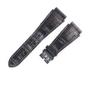 クストス CVSTOS 純正 クロコバンド ブラック クロコダイル 腕時計パーツ 替え ベルト ストラップ 本革 26mm ブラック 黒 アリゲーター クロコダイル