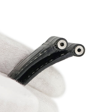 クストス CVSTOS 純正 クロコバンド ブラック クロコダイル 腕時計パーツ 替え ベルト ストラップ 本革 26mm ブラック 黒 アリゲーター クロコダイル