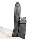 クストス CVSTOS 純正 クロコバンド ブラック クロコダイル 腕時計パーツ 替え ベルト ストラップ 本革 26mm ブラック 黒 アリゲーター クロコダイル