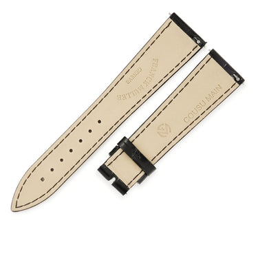 フランクミュラー FRANCK MULLER 純正 7850 トノウカーベックス用 クロコバンド ブラック クロコダイル 腕時計パーツ 新品同様 ベルト バンド ストラップ 替え 20mm ブラック 黒