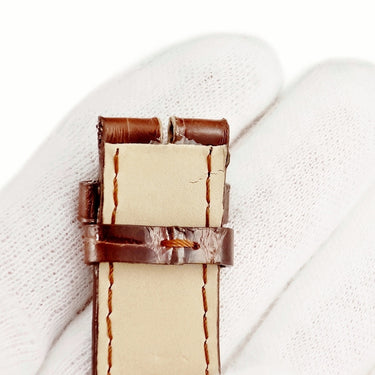 フランクミュラー FRANCK MULLER 純正 7850 トノウカーベックス用 クロコバンド ブラウン クロコダイル 腕時計パーツ 新品同様 ベルト バンド ストラップ 替え 20mm ブラウン 茶