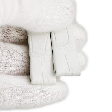 ハリーウィンストン Harry Winston 純正 アヴェニュー用 クロコバンド パールホワイト クロコダイル 腕時計パーツ 替え ベルト ストラップ 14ｍｍ パールホワイト 白