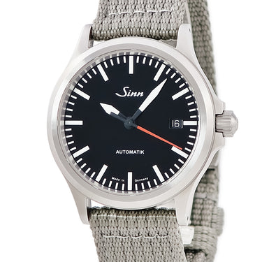 腕時計 ジン SINN 556 556.I.RS 自動巻き メンズ パイロットウォッチ ブラック ラウンド オートマチック バー シースルーバック