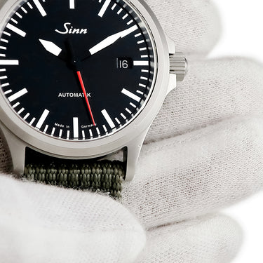 腕時計 ジン SINN 556 556.I.RS 自動巻き メンズ パイロットウォッチ ブラック ラウンド オートマチック バー シースルーバック