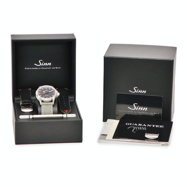 腕時計 ジン SINN 556 556.I.RS 自動巻き メンズ パイロットウォッチ ブラック ラウンド オートマチック バー シースルーバック