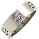 カルティエ Cartier ラブリング クラシックモデル B4084700 ホワイトゴールド K18WG #58(JP18) リング 指輪 LOVE Ring 750 18K WG 18金 18号