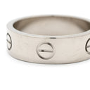 カルティエ Cartier ラブリング クラシックモデル B4084700 ホワイトゴールド K18WG #58(JP18) リング 指輪 LOVE Ring 750 18K WG 18金 18号