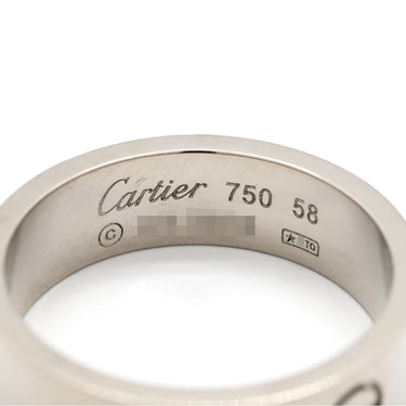 カルティエ Cartier ラブリング クラシックモデル B4084700 ホワイトゴールド K18WG #58(JP18) リング 指輪 LOVE Ring 750 18K WG 18金 18号