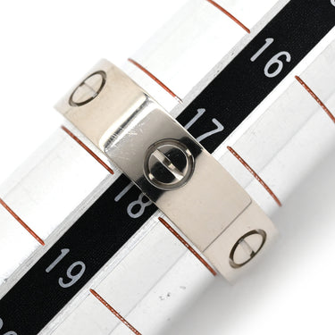 カルティエ Cartier ラブリング クラシックモデル B4084700 ホワイトゴールド K18WG #58(JP18) リング 指輪 LOVE Ring 750 18K WG 18金 18号