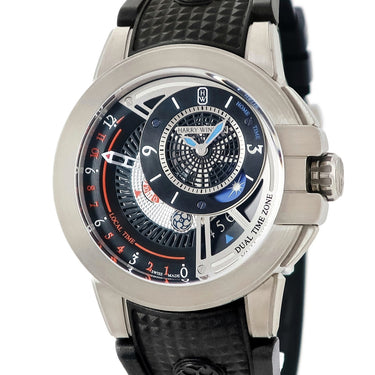 腕時計 ハリーウィンストン Harry Winston オーシャン プロジェクト Z8 デュアルタイム OCEATZ44ZZ009 自動巻き メンズ 黒 青 赤 GMT 限定