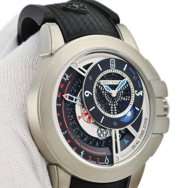 腕時計 ハリーウィンストン Harry Winston オーシャン プロジェクト Z8 デュアルタイム OCEATZ44ZZ009 自動巻き メンズ 黒 青 赤 GMT 限定