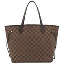 ルイヴィトン LOUIS VUITTON ネヴァーフル MM N51105 スリーズ ダミエキャンバス トートバッグ ゴールド金具 茶 赤 ショルダーバッグ 肩掛け