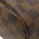 ルイヴィトン LOUIS VUITTON ネヴァーフル MM N51105 スリーズ ダミエキャンバス トートバッグ ゴールド金具 茶 赤 ショルダーバッグ 肩掛け