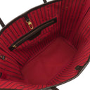 ルイヴィトン LOUIS VUITTON ネヴァーフル MM N51105 スリーズ ダミエキャンバス トートバッグ ゴールド金具 茶 赤 ショルダーバッグ 肩掛け