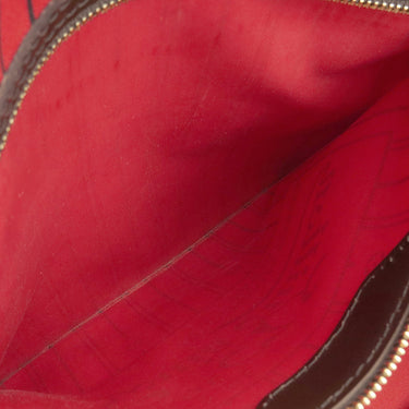 ルイヴィトン LOUIS VUITTON ネヴァーフル MM N51105 スリーズ ダミエキャンバス トートバッグ ゴールド金具 茶 赤 ショルダーバッグ 肩掛け