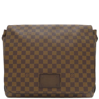 ルイヴィトン LOUIS VUITTON ブルックリン GM N51212 ダミエエベヌ ダミエキャンバス ショルダーバッグ ゴールド金具 茶