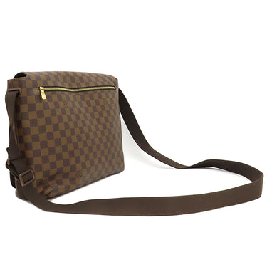 ルイヴィトン LOUIS VUITTON ブルックリン GM N51212 ダミエエベヌ ダミエキャンバス ショルダーバッグ ゴールド金具 茶