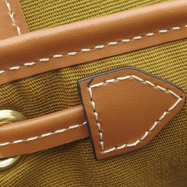 セリーヌ CELINE ミニ フォルコ バックパック 197662CAS.04LU タン トリオンフキャンバス リュック・デイパック ゴールド金具 茶