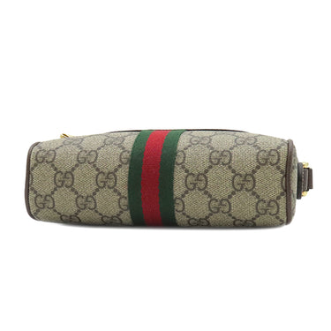 グッチ GUCCI GGスプリーム ミニ バッグ 517350 ベージュ GGスプリームキャンバス ショルダーバッグ ゴールド金具 茶