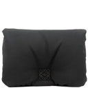 ロエベ LOEWE ゴヤ パファー メッセンジャー B896G22X01 ブラック ナイロン ショルダーバッグ シルバー金具 黒 オレンジ