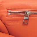 ロエベ LOEWE ゴヤ パファー メッセンジャー B896G22X01 ブラック ナイロン ショルダーバッグ シルバー金具 黒 オレンジ