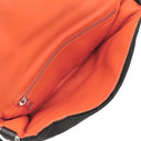 ロエベ LOEWE ゴヤ パファー メッセンジャー B896G22X01 ブラック ナイロン ショルダーバッグ シルバー金具 黒 オレンジ