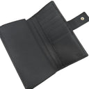 グッチ GUCCI マイクログッチシマ 449393 ブラック レザー 長財布 ゴールド金具 黒 ダブルG