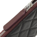シャネル CHANEL クラシック スモール ジップ ポーチ A82365 ブラック キャビアスキン ポーチ シルバー金具 黒 ココマーク マトラッセ