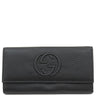 グッチ GUCCI ソーホー インターロッキング ウォレット 282414 ブラック レザー 長財布 ゴールド金具 黒