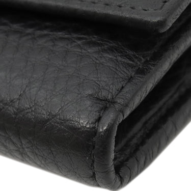 グッチ GUCCI ソーホー インターロッキング ウォレット 282414 ブラック レザー 長財布 ゴールド金具 黒