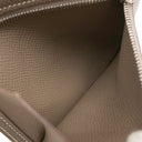 エルメス HERMES クリック12 エトゥープ ヴォーエプソン 三つ折り財布 シルバー金具 グレージュ