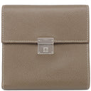 エルメス HERMES クリック12 エトゥープ ヴォーエプソン 三つ折り財布 シルバー金具 グレージュ