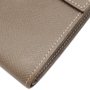 エルメス HERMES クリック12 エトゥープ ヴォーエプソン 三つ折り財布 シルバー金具 グレージュ