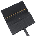 エルメス HERMES ベアンスフレ ブラック シェーブル 長財布 ゴールド金具 黒 二つ折り財布