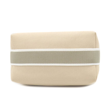 エルメス HERMES ブリッド ア ブラック PM ナチュラル トワルアッシュ ポーチ シルバー金具 ハンドバッグ バニティバッグ トワルH