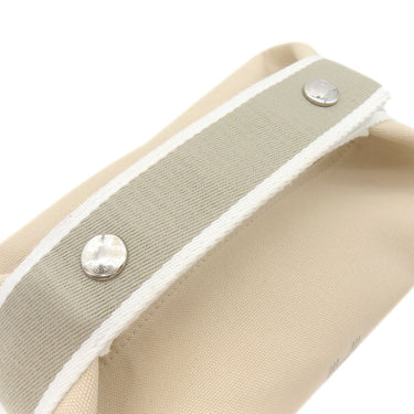 エルメス HERMES ブリッド ア ブラック PM ナチュラル トワルアッシュ ポーチ シルバー金具 ハンドバッグ バニティバッグ トワルH