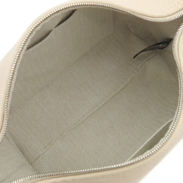 エルメス HERMES ブリッド ア ブラック PM ナチュラル トワルアッシュ ポーチ シルバー金具 ハンドバッグ バニティバッグ トワルH