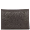 エルメス HERMES カルヴィ デュオ エベンヌ バレニアフォーブル カードケース シルバー金具 茶 グレー バイカラー フラグメントケース