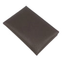 エルメス HERMES カルヴィ デュオ エベンヌ バレニアフォーブル カードケース シルバー金具 茶 グレー バイカラー フラグメントケース