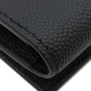 サンローラン SAINT LAURENT ロゴ 685557 ブラック レザー キーケース シルバー金具 黒 鍵入れ 4連