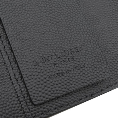 サンローラン SAINT LAURENT ロゴ 685557 ブラック レザー キーケース シルバー金具 黒 鍵入れ 4連