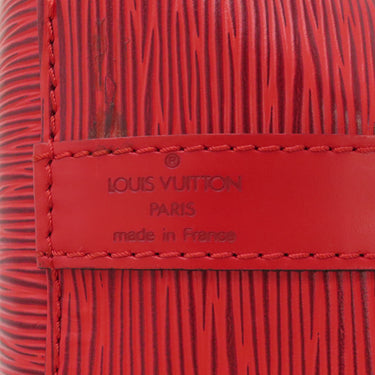 ルイヴィトン LOUIS VUITTON プチノエ M44107 カスティリアンレッド エピレザー ショルダーバッグ ゴールド金具 赤 巾着
