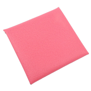 エルメス HERMES バスティア ローズアザレ ヴォーエプソン コインケース シルバー金具 小銭入れ