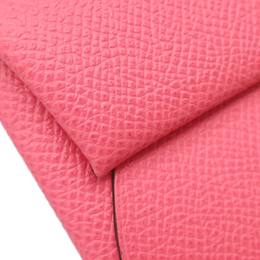 エルメス HERMES バスティア ローズアザレ ヴォーエプソン コインケース シルバー金具 小銭入れ