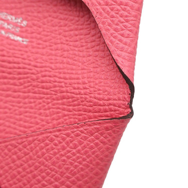 エルメス HERMES バスティア ローズアザレ ヴォーエプソン コインケース シルバー金具 小銭入れ