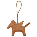 エルメス HERMES ロデオMM ペガサス ゴールド アニューミロ バッグチャーム 茶 ソーゴールド 単色