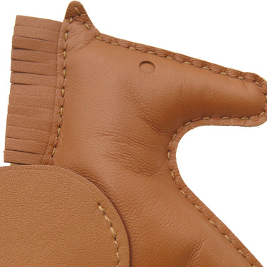 エルメス HERMES ロデオMM ペガサス ゴールド アニューミロ バッグチャーム 茶 ソーゴールド 単色